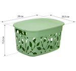 Коробка ФЛОРА 5,5л с крышкой М2362