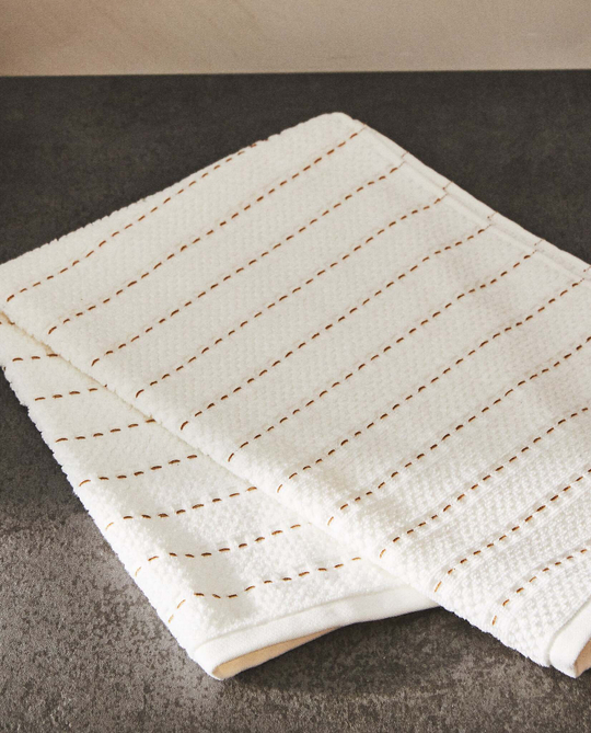 ZARA HOME КУХОННОЕ ПОЛОТЕНЦЕ ИЗ ХЛОПЧАТОБУМАЖНОЙ МАХРОВОЙ ТКАНИ
