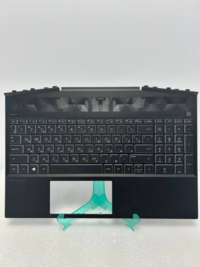 Топ-панель с клавиатурой RU для HP Gaming 15-dk0 / 15-dk1 / 15-dk2 (L57594-251) (L58827-251)