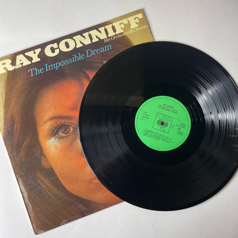 Винтажная виниловая пластинка LP Ray Conniff Рэй Коннифф, His Orchestra and Chorus The Impossible Dream (Нидерланды 1970)