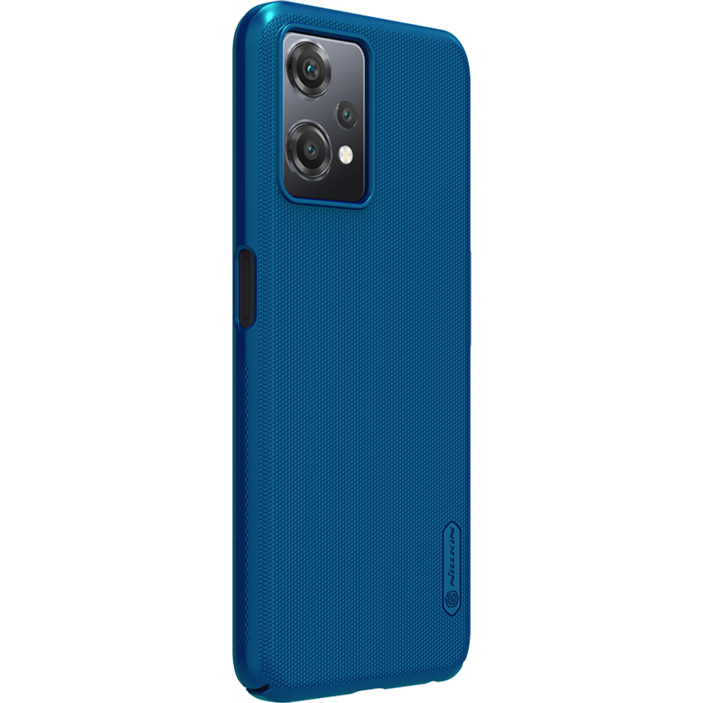 Тонкий жесткий чехол синего цвета от Nillkin для OnePlus Nord CE2 Lite 5G, серия Super Frosted Shield