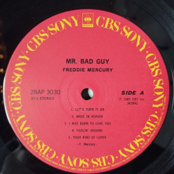 Винтажная виниловая пластинка LP Freddie Mercury Mr. Bad Guy (Japan 1985) (Obi, 4 Photo) I Was Born To Love You