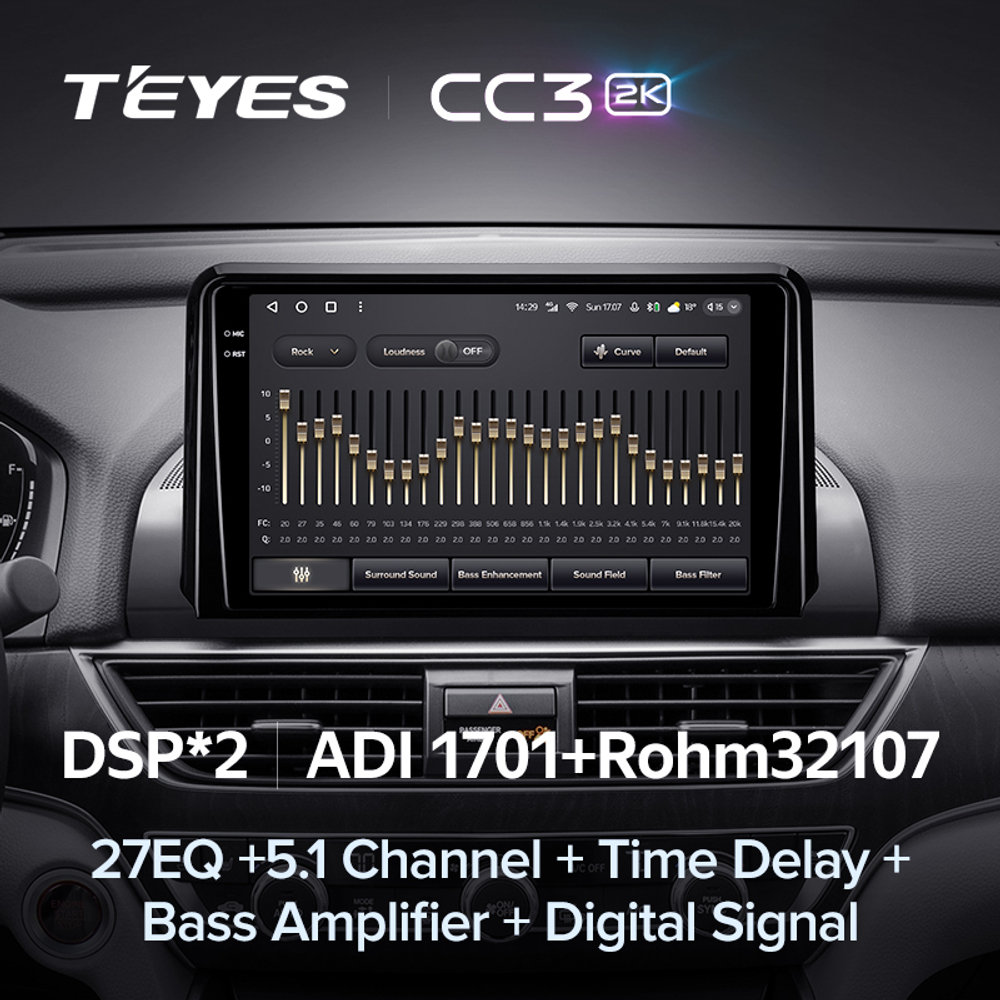 Teyes CC3 2K 9"для Honda Accord 10 CV X 2017-2021