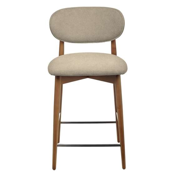Полубарный стул Mod, орех, бежевое букле