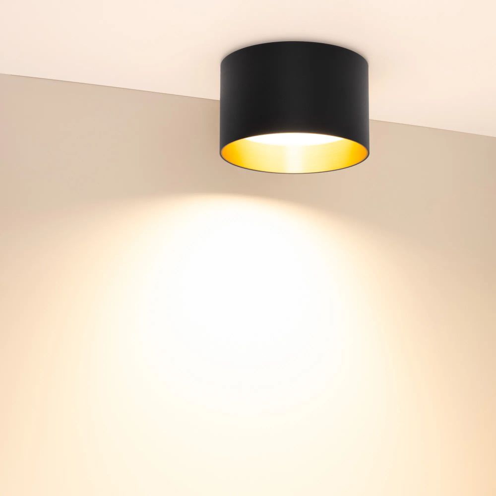 Светильник SP-BISCOTTO-R140-15W Warm3300-MIX (BK-GD, 80 deg, 230V) (Arlight, IP54 Металл, 5 лет) 055027