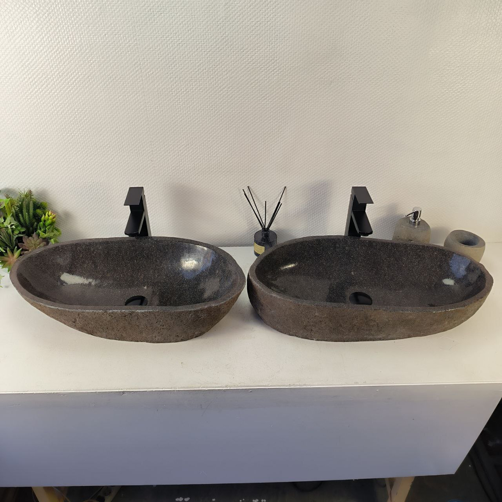 Раковина из речного камня ПАРА! RS-65333 67*33*15 0866