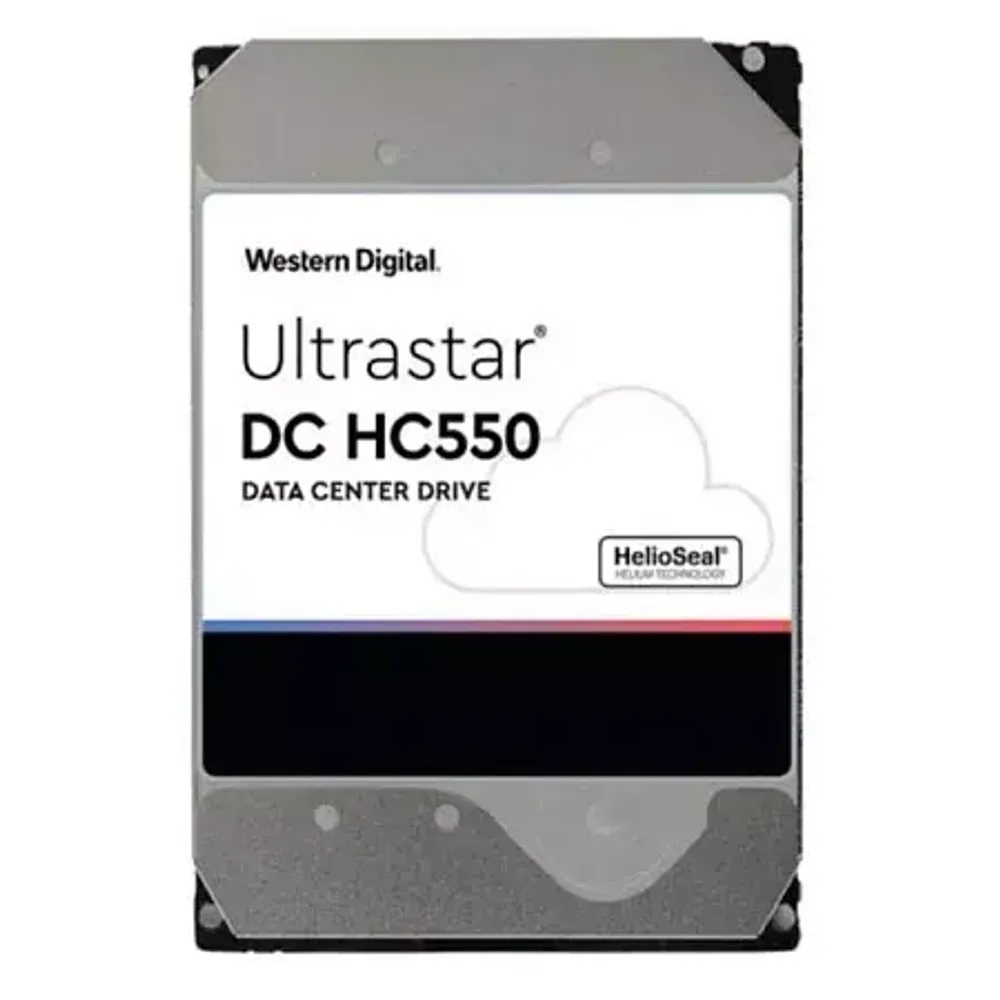 Western Digital Ultrastar DC HDD Server (3.5in 26.1MM 18TB 512MB 7200RPM SAS ULTRA 512E SE P3 DC HC550), SKU: 0F38353