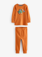 Пижама для мальчика Next K98-563, 3 шт., Оранжевый, Молочный, Зеленый