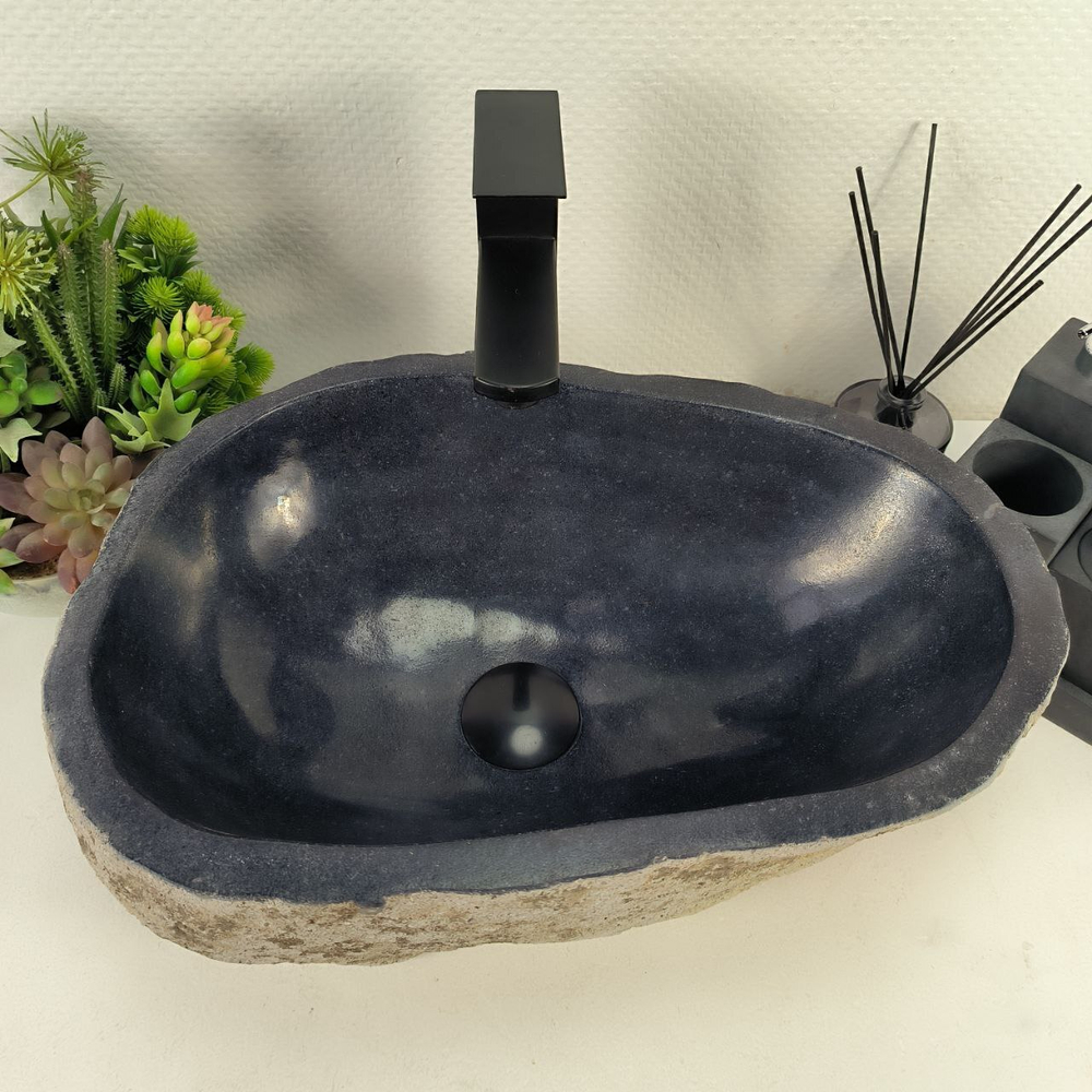 Раковина из речного камня RS-64927 47*33*16 0856