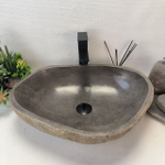 Раковина из речного камня RS-63388 (54*41*16) 0123