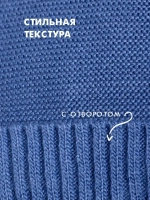 Шапка для мальчика осенняя с ушками и снудом