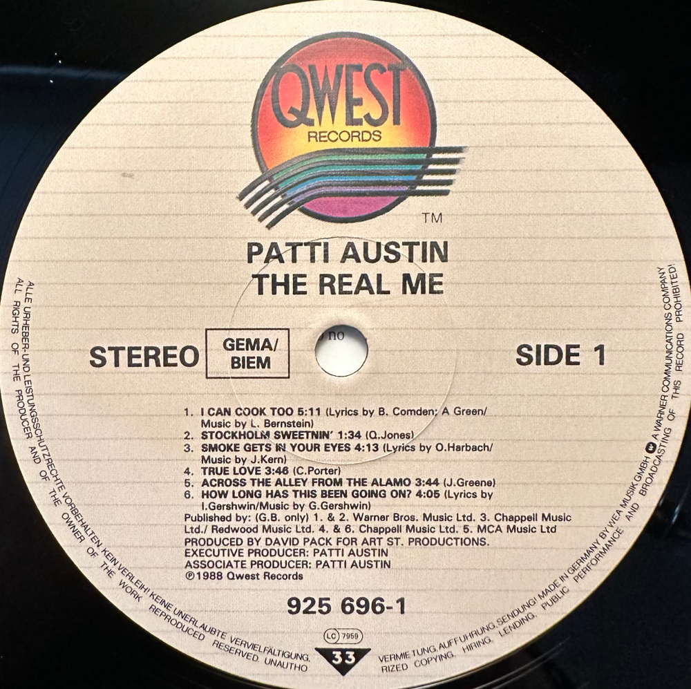 Patti Austin - The Real Me (Германия 1988г.)