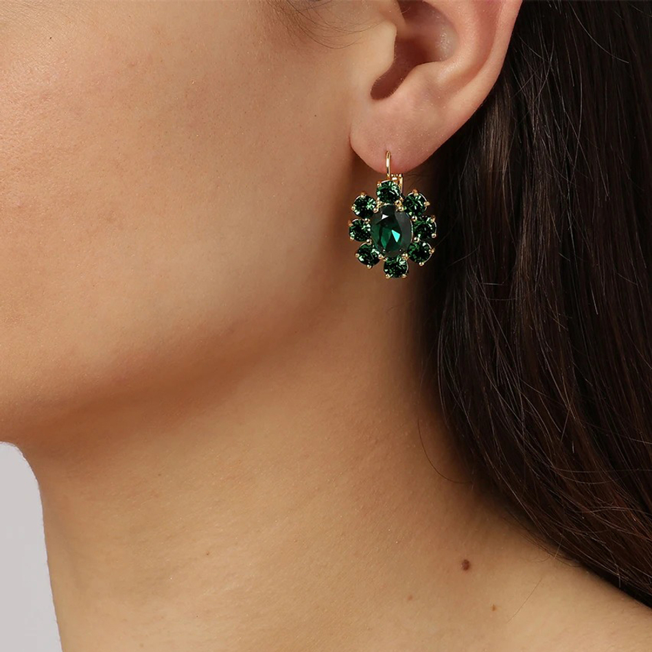 Серьги Dyrberg Kern VALENTINA SG GREEN 390073