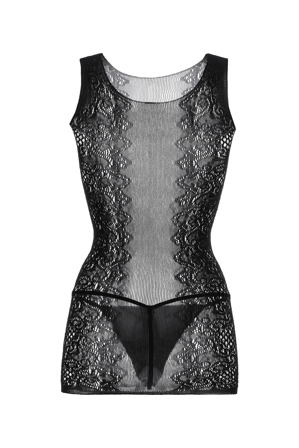 Платье-сетка и стринги Candy Girl Vivian черные OS