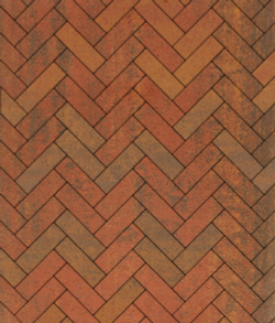 Тротуарная плитка ВЫБОР, форма Паркет, h=60мм