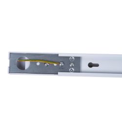 UBX-Q122 GS2 WHITE 100 SET01 Шинопровод осветительный. тип G. в наборе с заглушкой и вводом питания. Однофазный. Белый. Длина 1м. ТМ Volpe.
