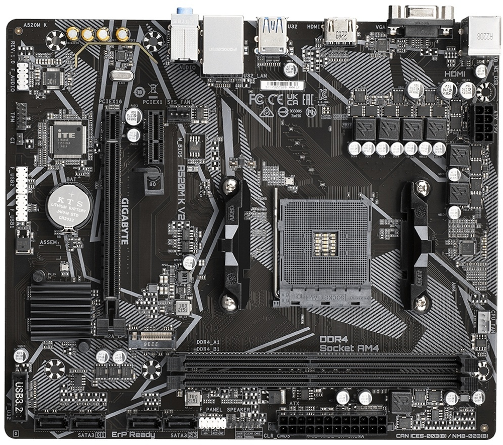 Материнская плата GIGABYTE A520M K V2