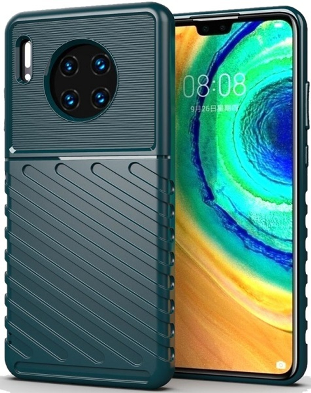 Чехол для Huawei Mate 30 цвет Green (зеленый), серия Onyx от Caseport