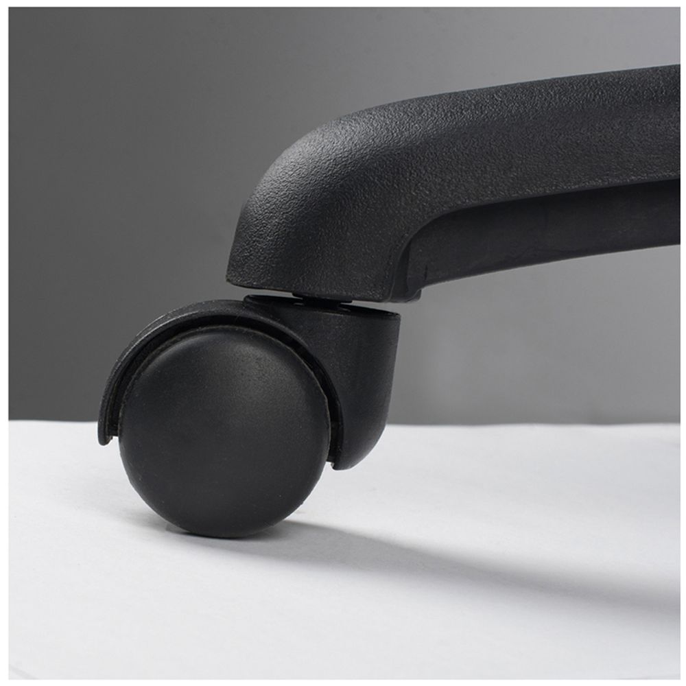 Кресло оператора Helmi HL-M16 "Vivid", спинка ткань-сетка черная/сиденье ткань черная