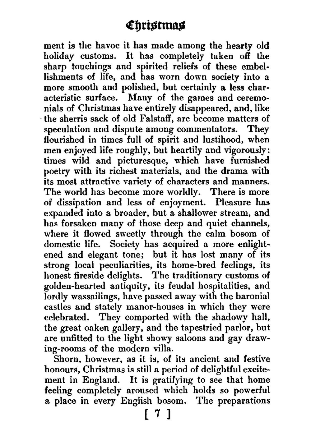 Christmas sketches | Washington Irving