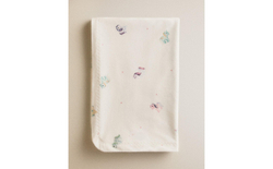 Zara Home плед детский из полиэстера, экрю, 90x120 см · 1625/004