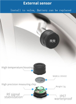 датчики давления в шинах внутренние KUBERG-TPMS-INT-4