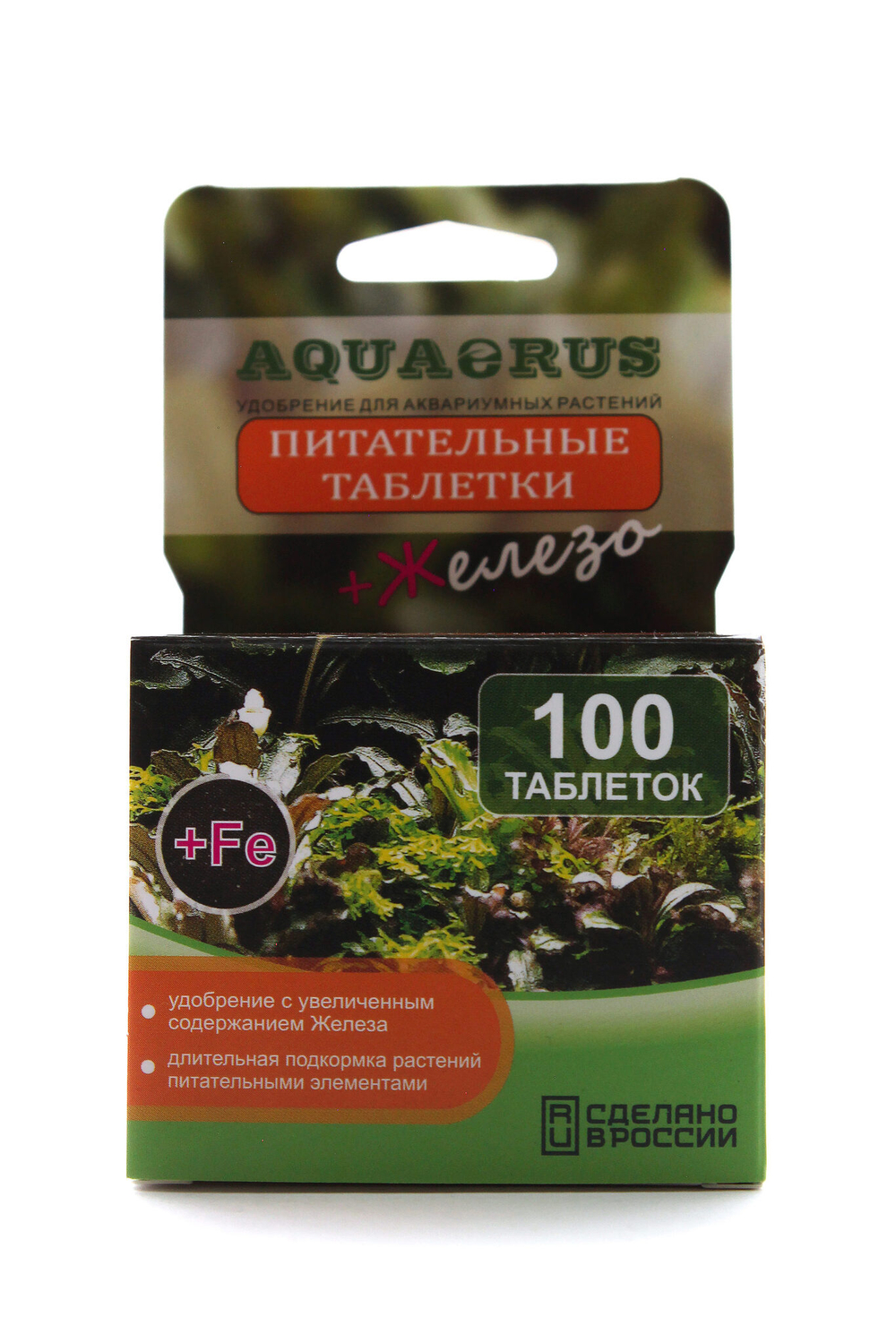 AQUAERUS Питательные таблетки "Железо+", 100 шт