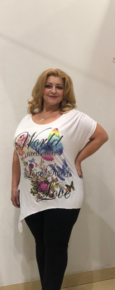 Белая итальянская футболка из вискозы