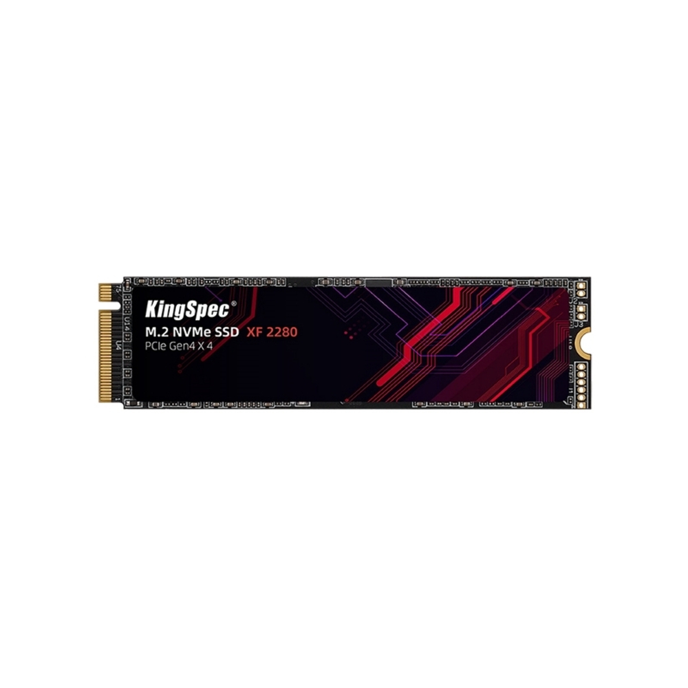 Твёрдотельный накопитель KingSpec SSD 512GB M.2 2280 PCIe 4.0 x4 NVMe R4900/W2800MB/s 3D TLC MTBF 1M 600TBW