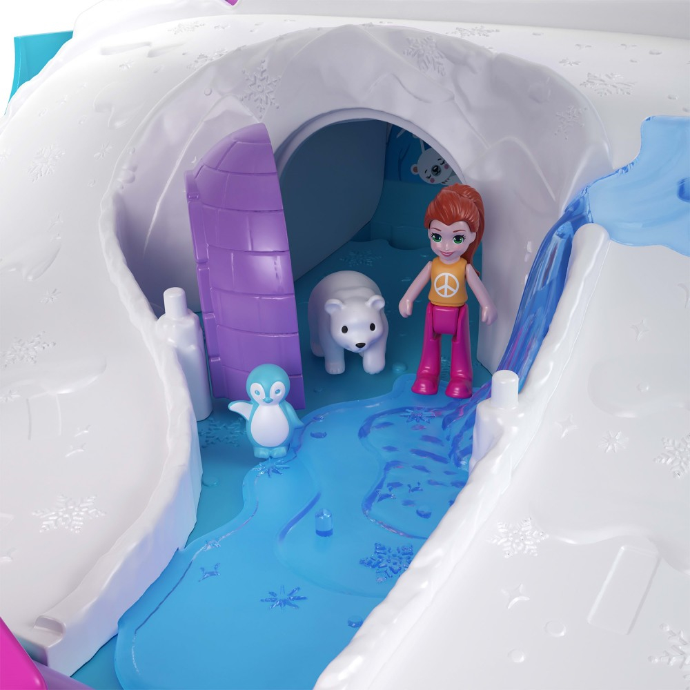 Polly Pocket - Путешественный фургон Кэмпер с трансформацией + аксессуары JCC22