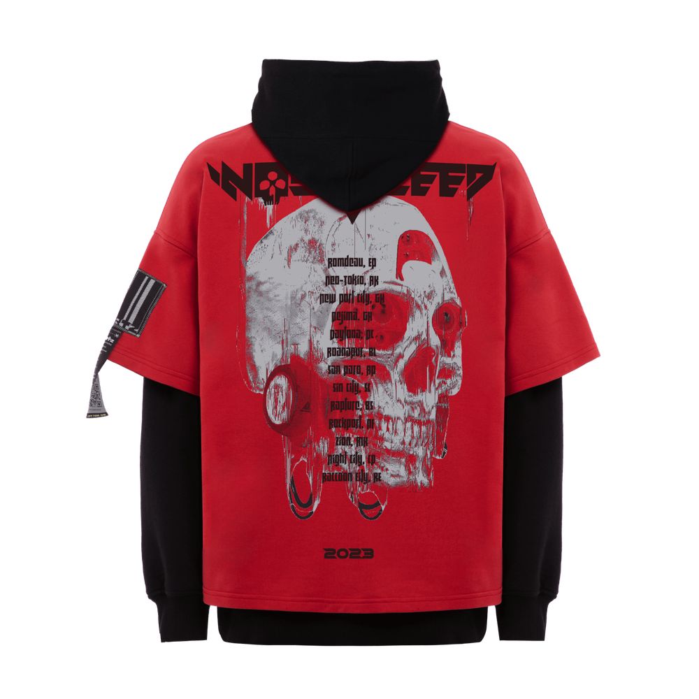 Худи Heartz Return of the Living Dead Color-Block красный