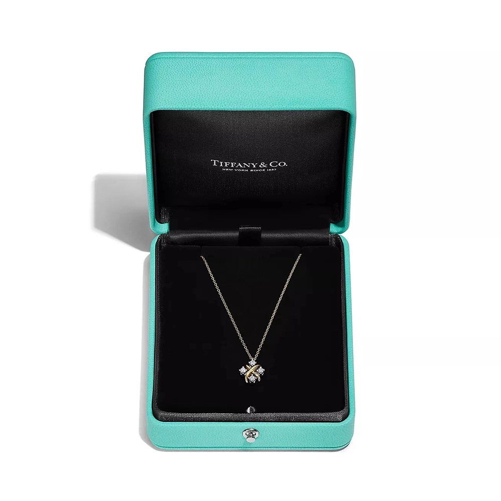 Подвеска из жёлтого золота с бриллиантами, Tiffany ⚜️Lynn, В наличии