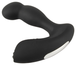 Черный вибростимулятор простаты RC Prostate Massager - 13,1 см.