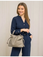 Сумка мешок через плечо средняя натуральная кожа