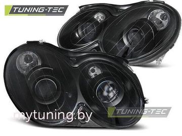 Передние фары Mercedes CLK W209 black