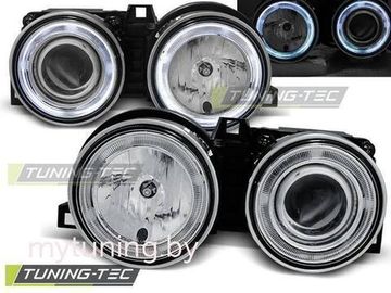 Передние фары angel eyes ccfl chrome для BMW 3 E30