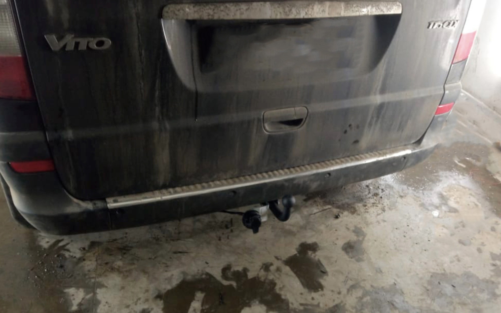 Фаркоп для Mercedes Viano, Vito w639 2003-2014. Тип шара: A. Нагрузки: 2000/100 кг, MB 05