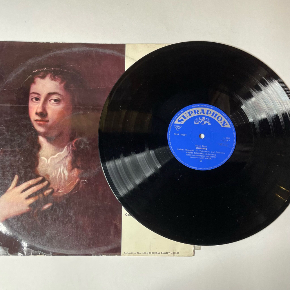 Винтажная виниловая пластинка LP R. Schumann Шуманн, E. Bloch Эрнест Блох Cello, Czech Philharmonic Orchestra, Karel Ancerl, Concerto For Violoncello (Чехословакия 1969)