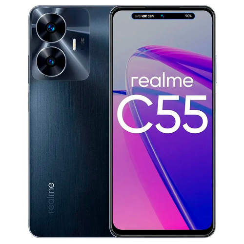 Смартфон Realme C55 6/128GB, Rainy Night (Черный)