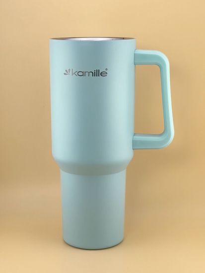 Термокружка 1,2 л. из нержавеющей стали Kamille KM 2175 с трубочкой
