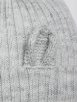 Шапка зимняя с помпоном и ушками для девочки