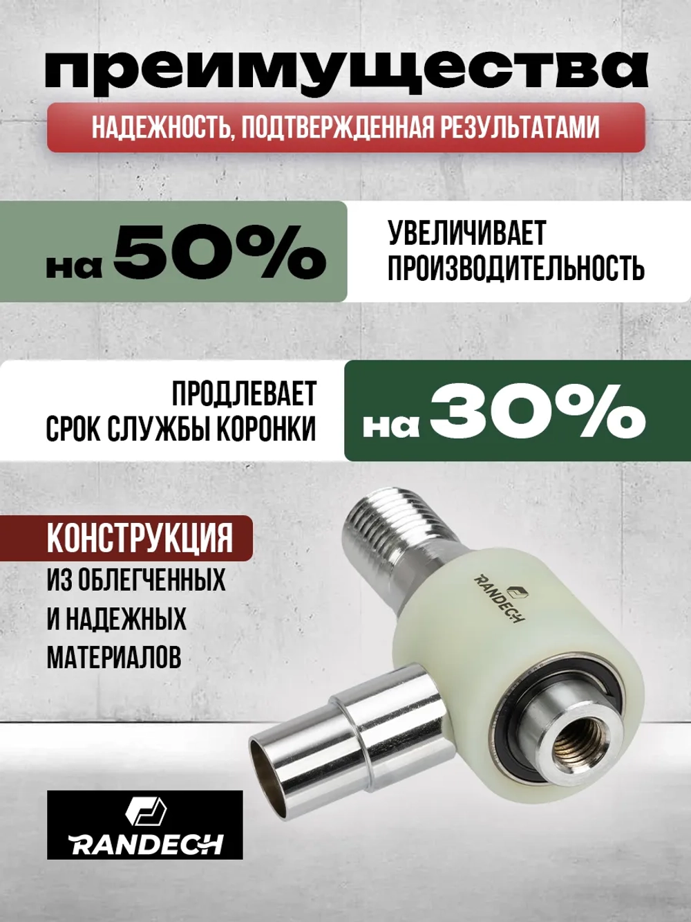 Насадка пылеудаления 11/4" - М22