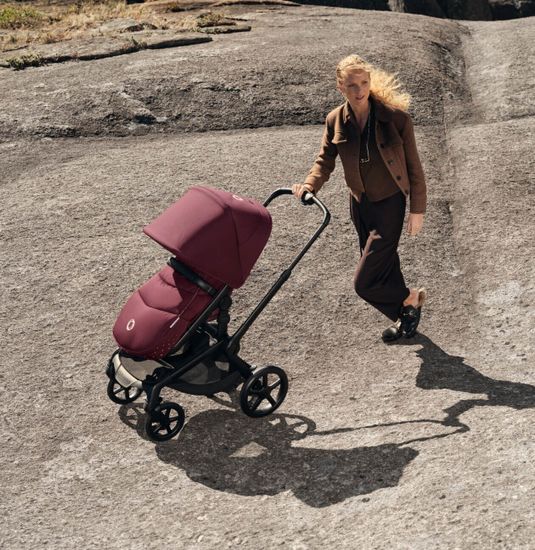 Коляска 2 в 1 Bugaboo Fox 5 Renew complete (Black/Dark Cherry/Dark Cherry)