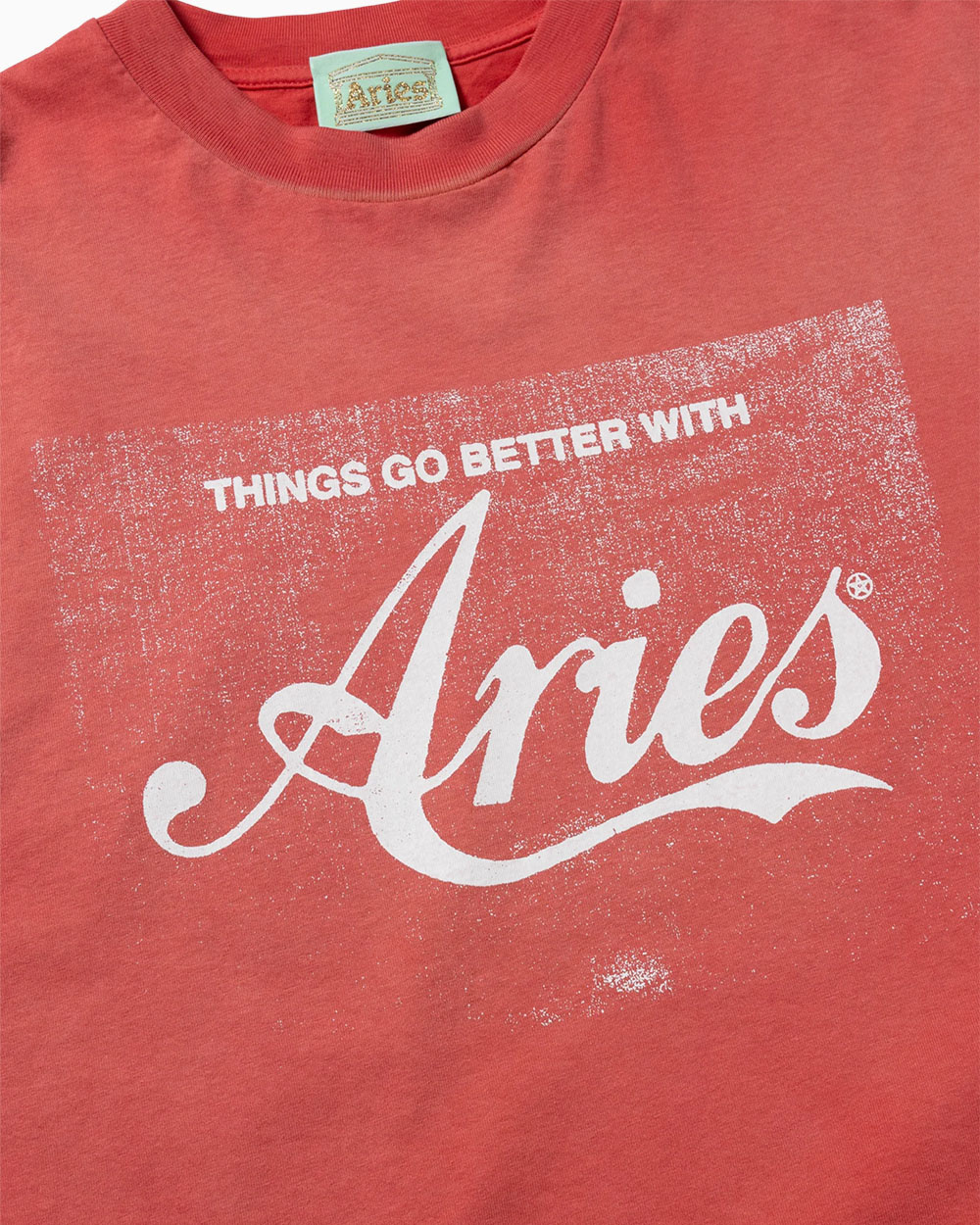 Футболка Aries Sunbleached Cola SS Tee