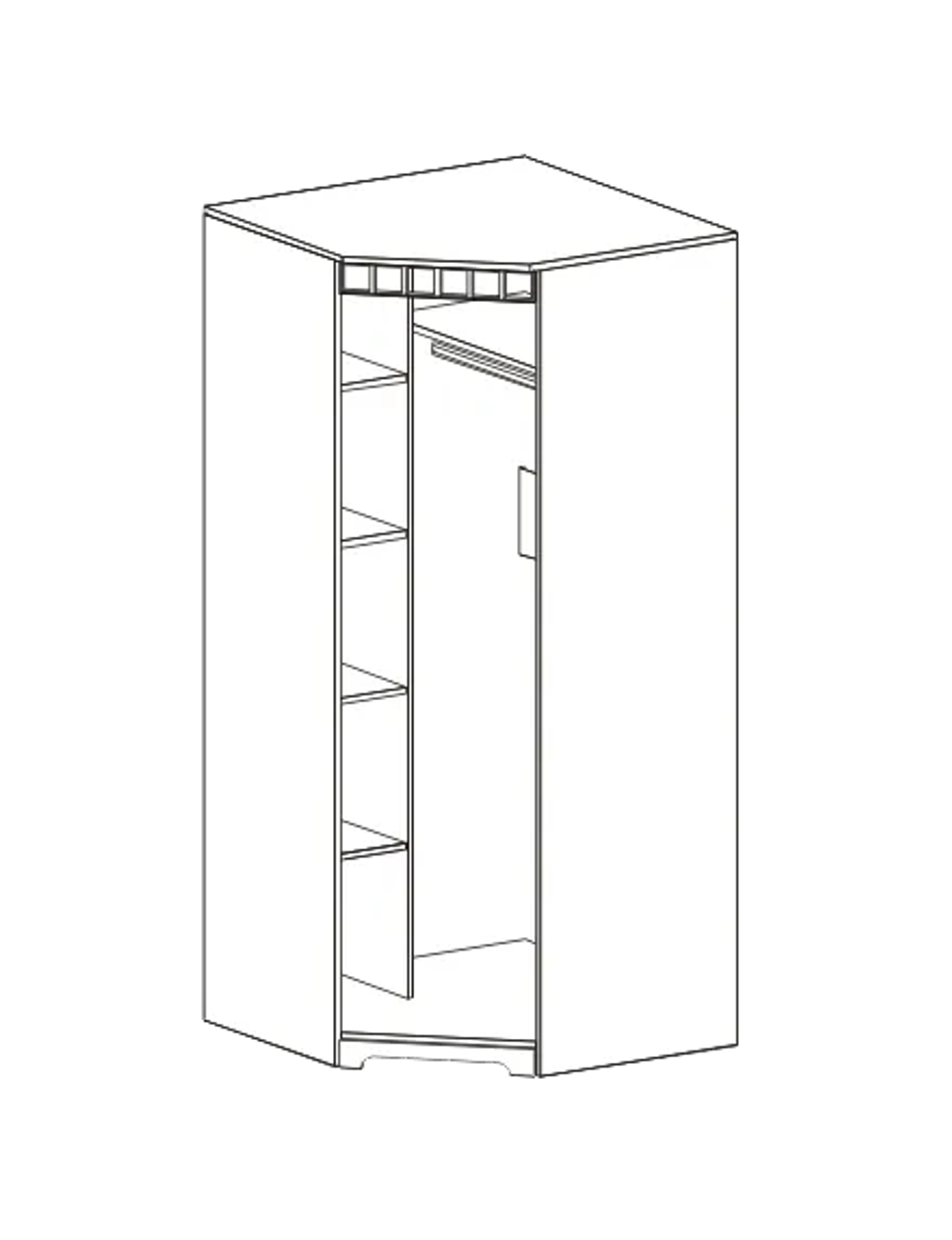 Шкаф угловой "Прованс" спальня
