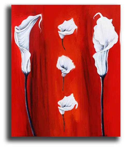 Постер "Красное с белым"