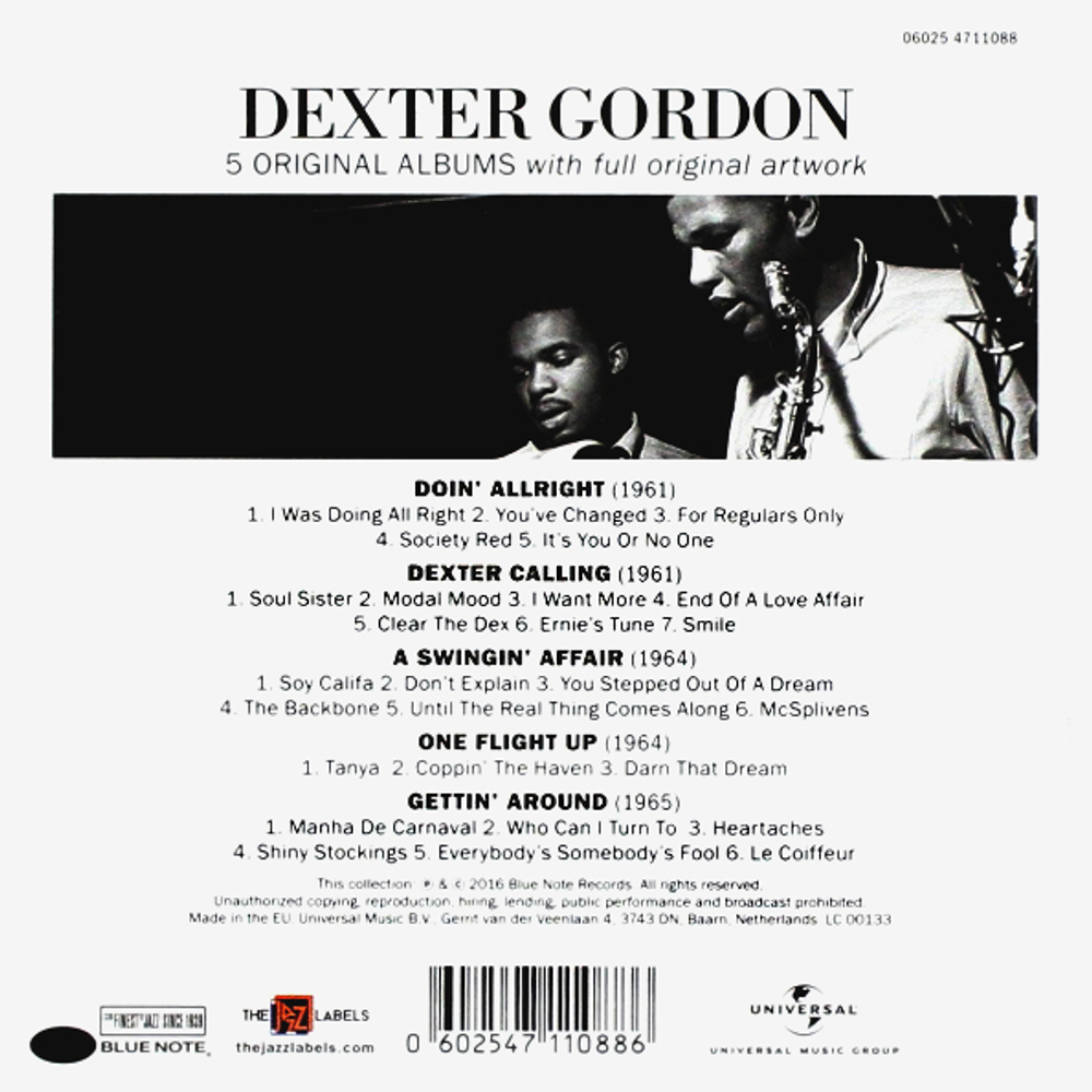 Dexter Gordon / 5 Original Albums (5CD)