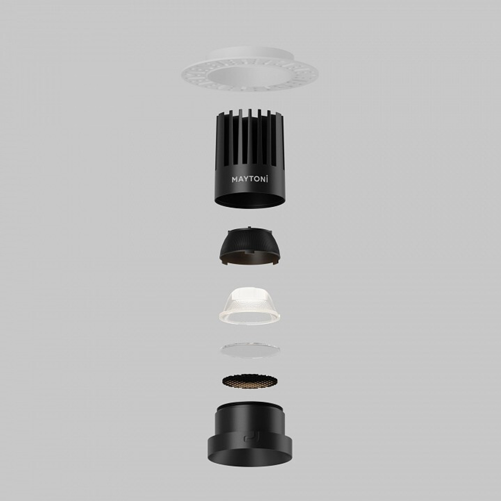 Встраиваемый светильник Maytoni Dip DL121-15W-4K-TRS-B