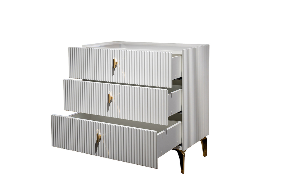 Комод Garda Decor Дориа(Doria) белый 74*40*76 см