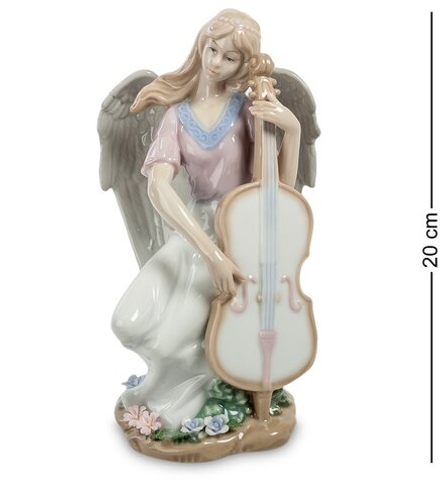 JP-16/14 Статуэтка ангел «Волшебная виолончель» (Pavone)